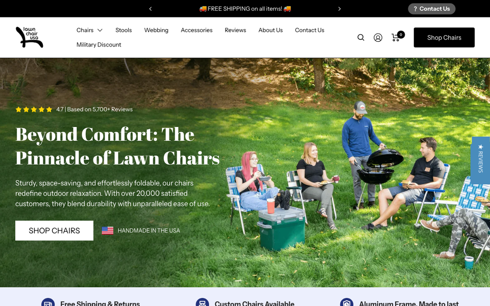Lawn Chair USA: American Craftsmanship for Timeless Outdoor Comfort