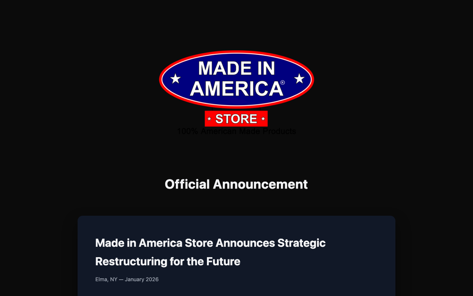Made in America Store: A commitment to quality and community