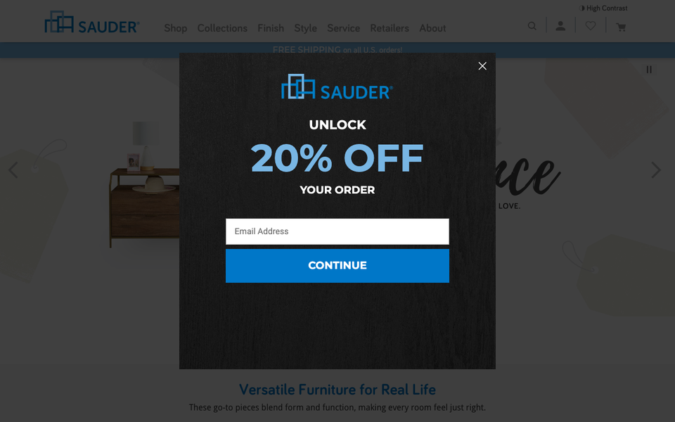 Sauder Furniture authentic product preview