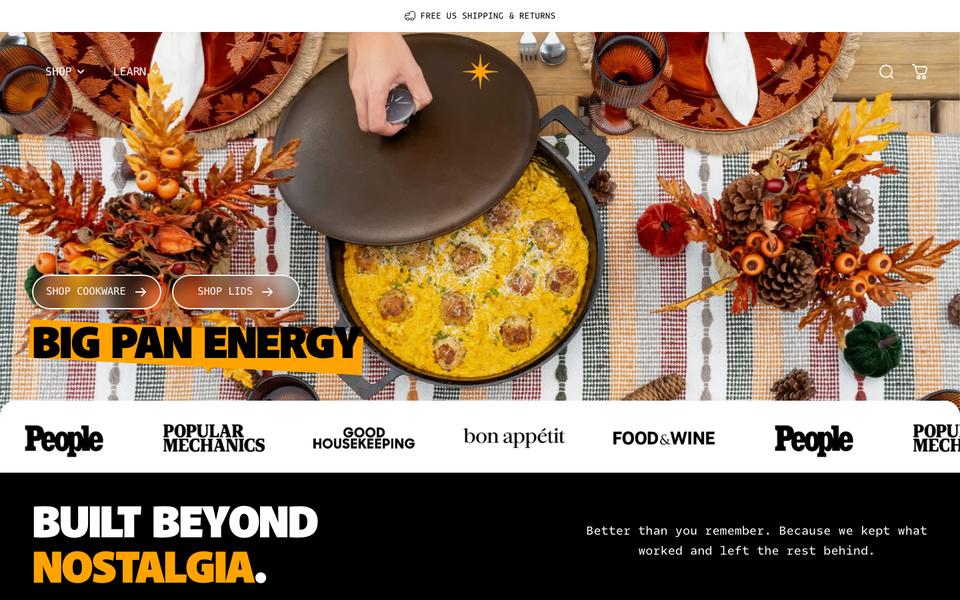 Stargazer Cast Iron desktop homepage showcase